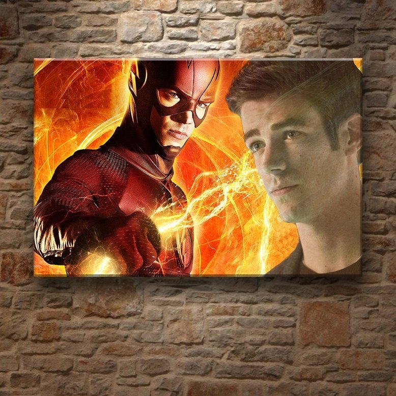 FLASH IS BARRY ALLEN 7 değişen ölçü ORİJİNAL KANVAS TABLO