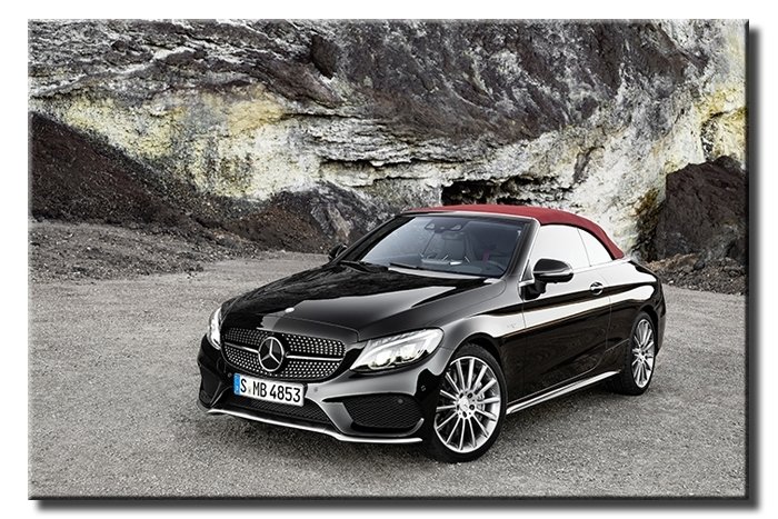 ÜSTÜ AÇIK MERCEDES 6 değişen ölçü ORİJİNAL KANVAS TABLO