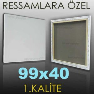 RESSAMLARA ÖZEL BOŞ RESİM TUVALİ HAZIRTUAL 99x40