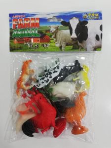 Poşetli Çİftlik Oyuncak Hayvan Seti 10 Parça