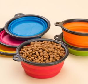 Katlanabilir Kedi Köpek Mama ve Su Kabı