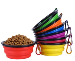 Katlanabilir Kedi Köpek Mama ve Su Kabı