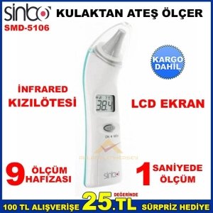 SİNBO SMD-5105 KIZILÖTESİ KULAKTAN ATEŞ ÖLÇER