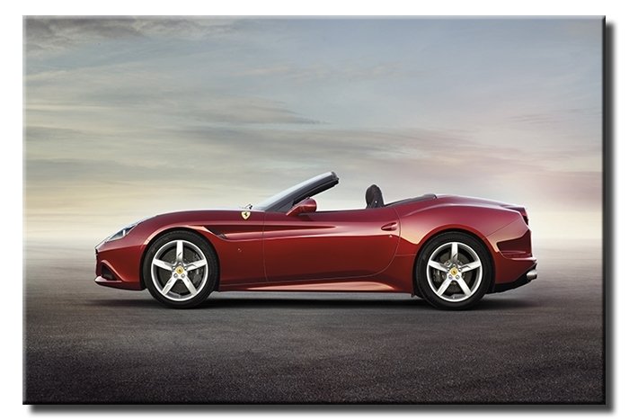 ÜSTÜ AÇIK FERRARİ 6 değişen ölçü ORİJİNAL KANVAS TABLO