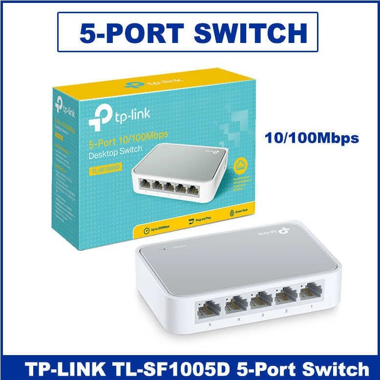 Tp-link TL-SF1005D 5 Port 10/100 Masaüstü Switch - Modem Switch - Ethernet Çoğaltıcı
