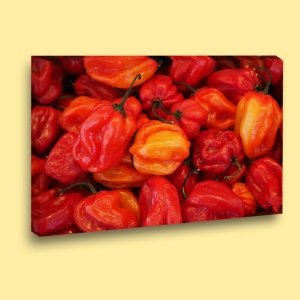 DOLMALIK BİBERLER 7 değişen ölçü ORİJİNAL KANVAS TABLO