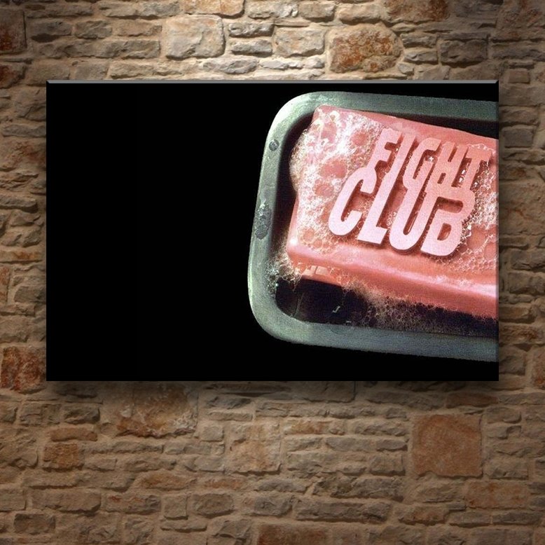 FIGHT CLUB SABUNU 7 değişen ölçü ORİJİNAL KANVAS TABLO