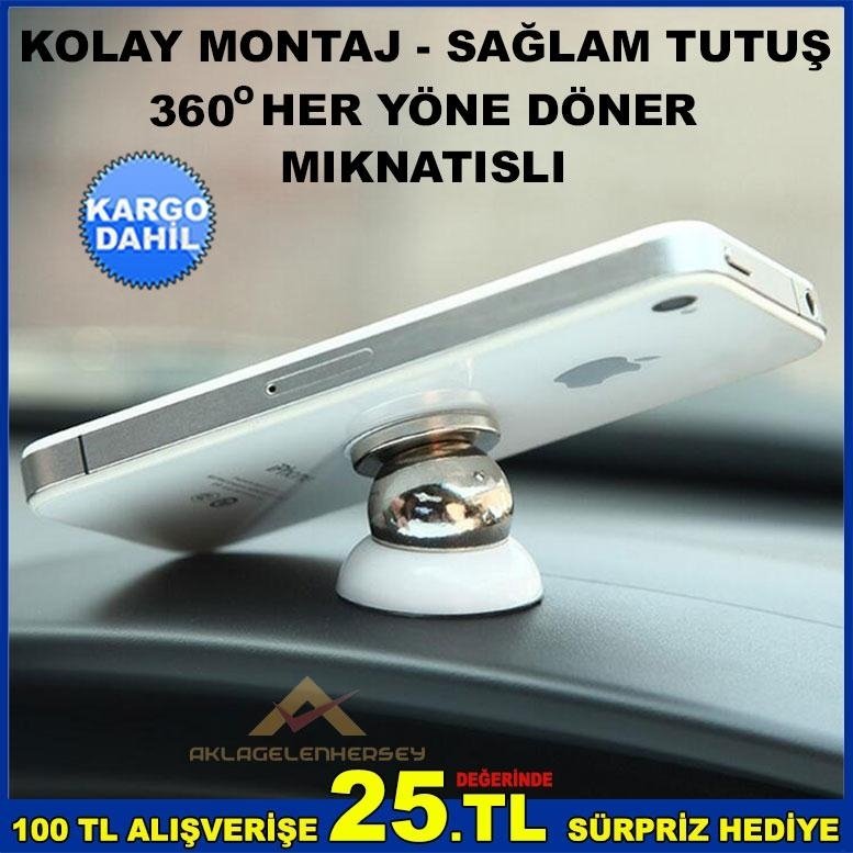 OTO ARAÇ İÇİ MIKNATISLI CEP TELEFON TUTACAĞI