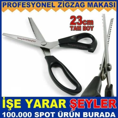PROFESYONEL SÜRFÜLE MAKASI ZİGZAG KUMAŞ MAKASI