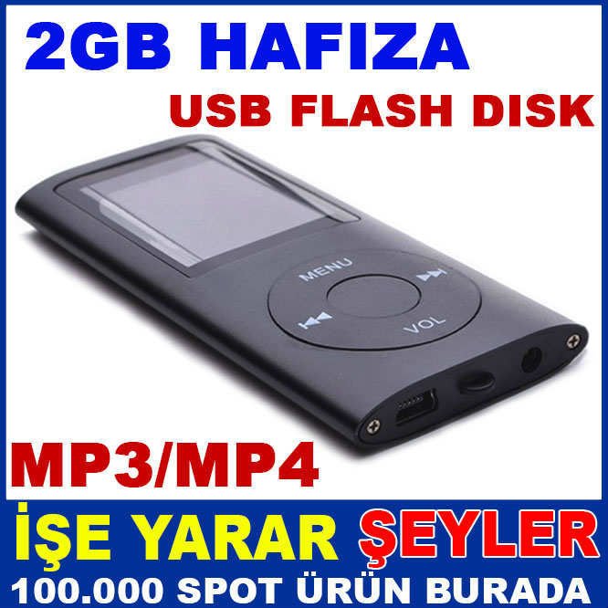 MULTIMEDIA PLAYER USB'li 2GB HAFIZA M4 PLAYER
