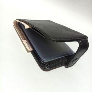 Suni Deri Dik Dıştan Patlı 20 Kartlık Kredi Kart Cüzdanı 10 CM X 8 CM