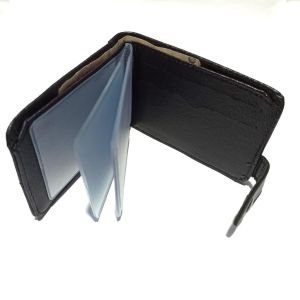 Suni Deri Dik Dıştan Patlı 20 Kartlık Kredi Kart Cüzdanı 10 CM X 8 CM