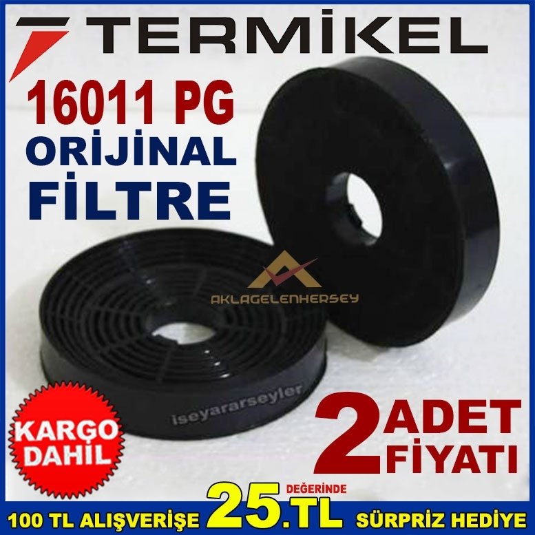 TERMİKEL 16011 PG ANKASTRE DAVLUMBAZ ASPİRATÖR KARBON FİLTRE