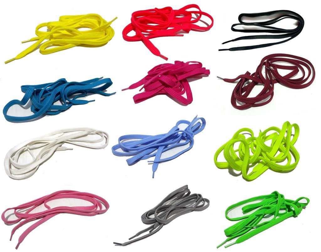 12 Farklı Canlı Renkte Sağlam Kaliteli Ucu İnce Ayakkabı Bağcığı Kopmaz ve Yırtılmaz Sağlamdır