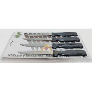4lü Set Paslanmaz Çelik Keskin Tırtıklı Biftek Steak Bıçağı