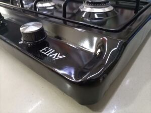 Üstten Düğmeli LPG Ocak 3 gözlü Lüx Emaye Ocak Siyah Tüpgazlı Ocak Tüplü 3lü Yeni Setüstü Pişirici