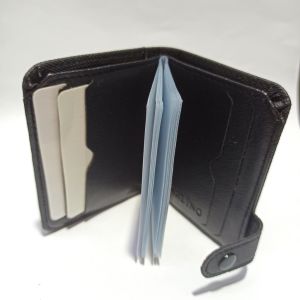 Çok Sağlam Suni Deri  20 Kartlık Kredi Kart Cüzdanı 10 cm X 8 cm