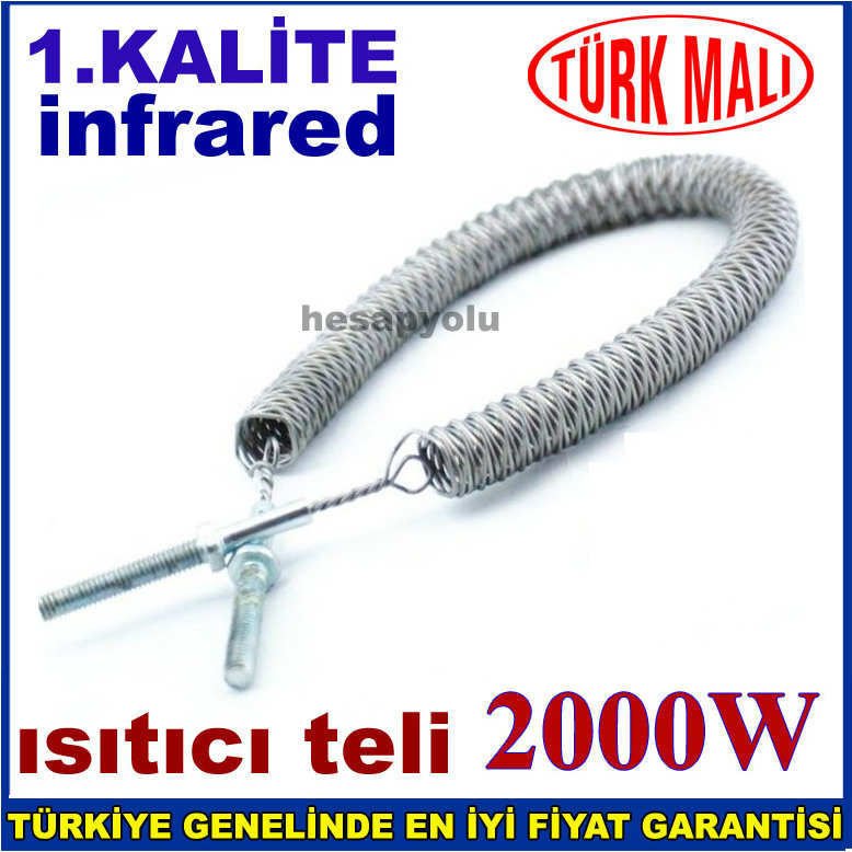 Ufo tipi infrared sobalar için resistans teli 2500W mükemmel ısıtıcı özellikli orjinal ufo soba teli