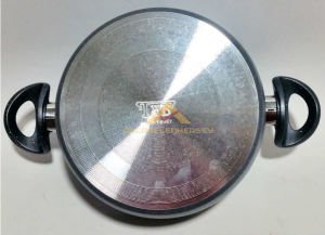 28cm Döküm Alüminyum Granit Tencere Full Granit Kaplama Cam Kapakli Ezme Alüminyum Derin Tencere abn