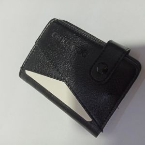 Çok Sağlam Suni Deri Çapraz 20 Kartlık Kredi Kart Cüzdanı 10 cm X 8 cm