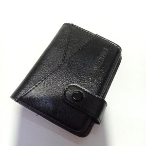 Çok Sağlam Suni Deri Çapraz 20 Kartlık Kredi Kart Cüzdanı 10 cm X 8 cm