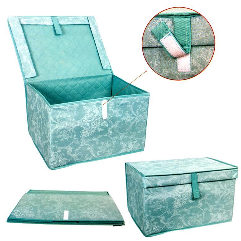 Çok Amaçlı Mini Kutu Dekoratif Katlanabilir Cırtlı 30x40x26cm Kutu Hafif Ekonomik Modern Tasarım