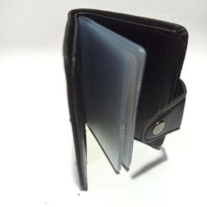 Çıtçıtlı Suni Deri 20 Kartlık Kredi Kart Cüzdanı  10 cm X  8 cm