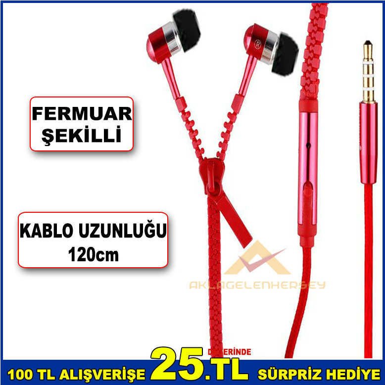 120cm KABLO UZUNLUĞU SES KISMA-SES AÇMA FERMUAR ŞEKLİNDE BORDO KULAKLIK-1