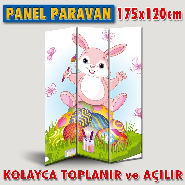 GÖRSELLİ KATLANIR PANEL BÖLME SİSTEMİ - NEŞELİ TAVŞAN