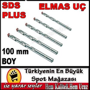 SDS PLUS 100mm BOY Ø7 SPİRAL ELMAS MATKAP UCU