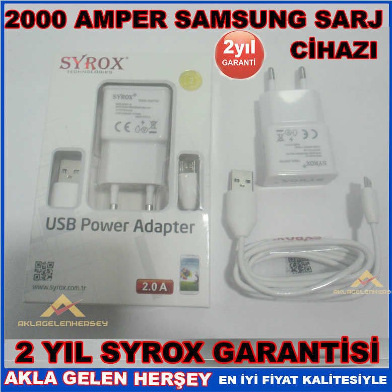 SYROX GARANTİLİ 2000 AMPER SAMSUNG SARJ CİHAZI