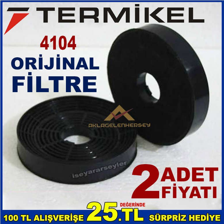 TERMİKEL 4104 ANKASTRE DAVLUMBAZ FİLTRESİ 4104 ASPİRATÖR KARBON FİLTRE
