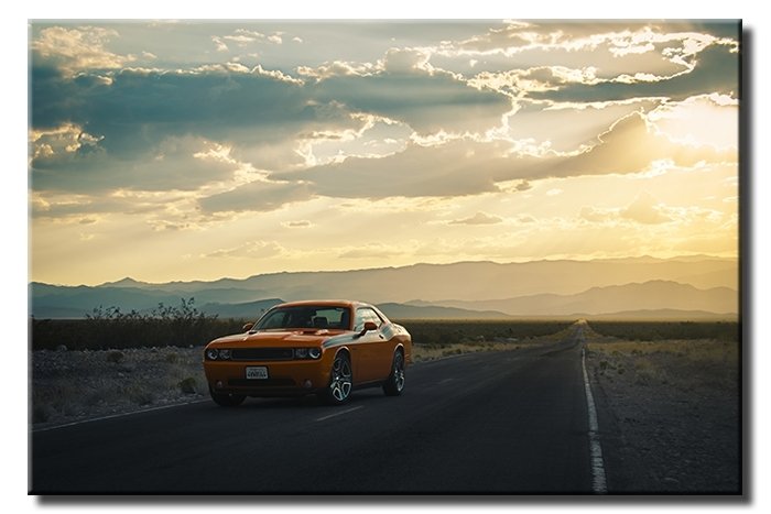UZAKLARDAN GELEN DODGE 6 değişen ölçü ORİJİNAL KANVAS TABLO