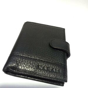 Karalı Gerçek Özel Hakiki Deri 20 Kartlık Kredi Kart Cüzdanı 10 cm X 8 cm