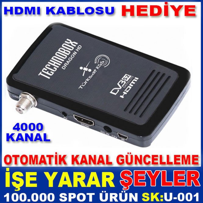 TECHNOBOX OTOMATİK GÜNCELLEME FULL HD UYDU ALICI