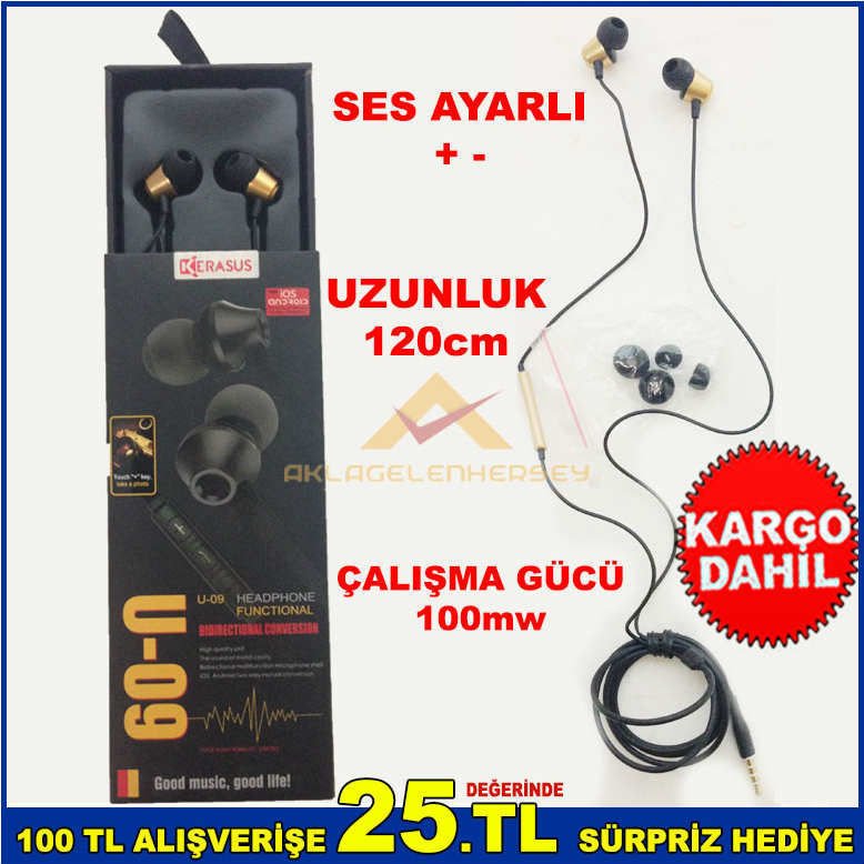 120cm KABLO UZUNLUĞU SES KISMA,SES AÇMA YÜKSEK KALİTE BİRİMLİ KULAKLIK-1