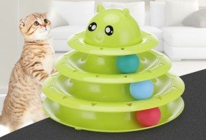 3 Katlı Kedi Oyuncağı Turntable Cat Toy