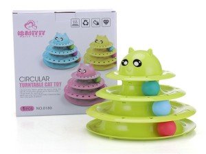 3 Katlı Kedi Oyuncağı Turntable Cat Toy