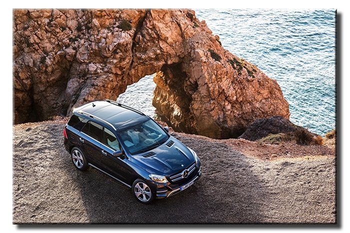 UÇURUMDAKİ MERCEDES 6 değişen ölçü ORİJİNAL KANVAS TABLO