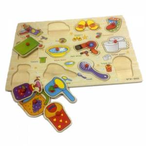 Ahşap Puzzle İngilizce Kelime Öğreten ve Zeka Geliştiren