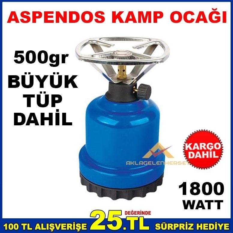 BÜYÜK BOY TAŞINABİLİR KAMP OCAĞI + 500gr LPG TÜP