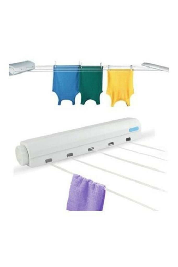 BigSale Çek-as Askı Dört Ipli Çamaşır Kurutma Askısı Duvara Monte Kurutmalık