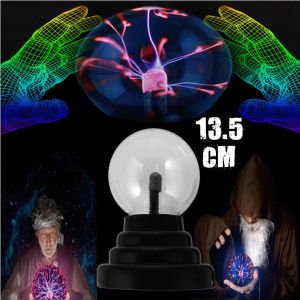Elektrikli Plazma Küre Cadı Küresi 13.5cm Boyutunda Plasma Neon Light Rengarenk Eğlenceli Işıldak