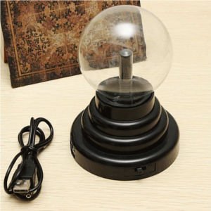 Elektrikli Plazma Küre Cadı Küresi 13.5cm Boyutunda Plasma Neon Light Rengarenk Eğlenceli Işıldak