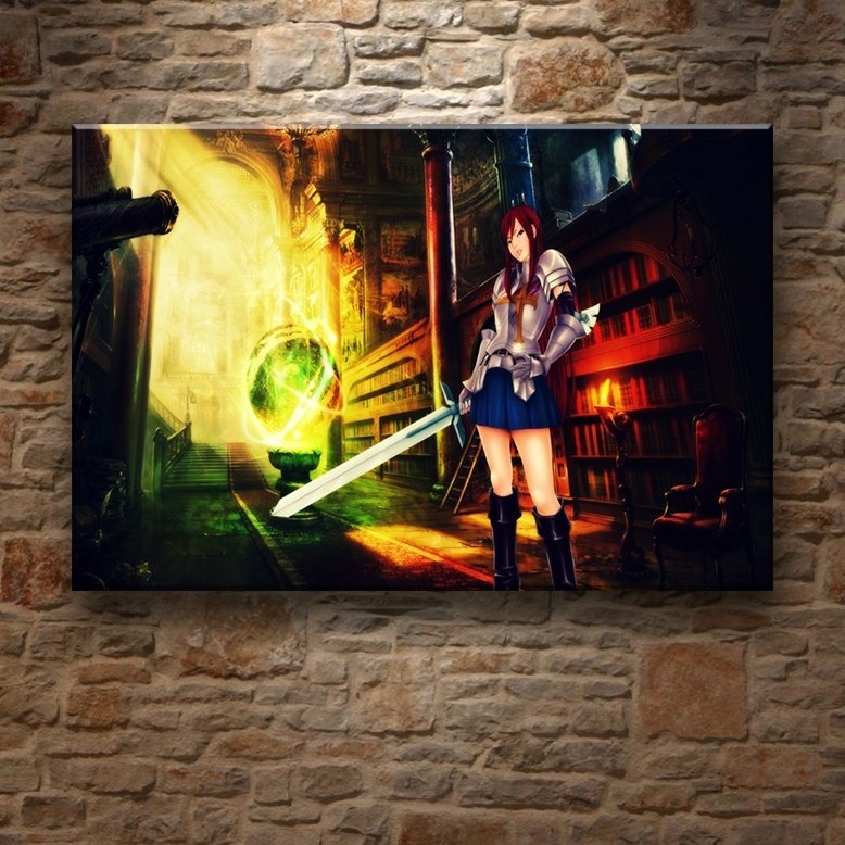 FAIRY TAIL SCARLET 7 değişen ölçü ORİJİNAL KANVAS TABLO
