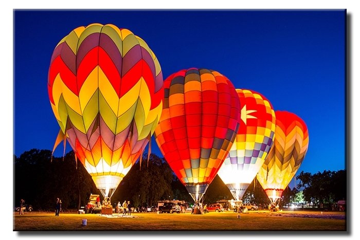 UÇAN BALON FESTİVALİ 6 değişen ölçü ORİJİNAL KANVAS TABLO
