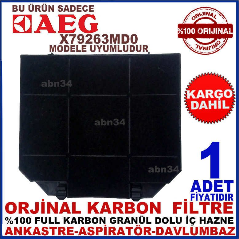AEG X76263MKI ANKASTRE DAVLUMBAZ ASPİRATÖR KARBON FİLTRESİ-1013