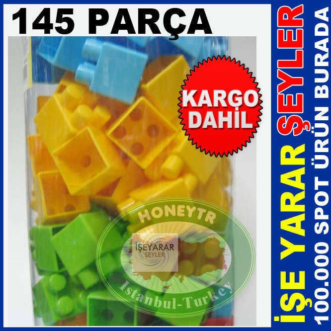 EĞİTİCİ LEGO YAPI BLOKLARI 145 PARÇA