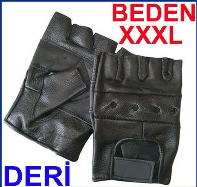 XXXL BEDEN KISA PARMAK HAKİKİ DERİ ELDİVEN