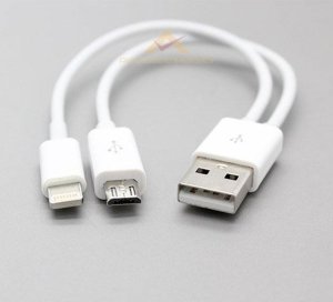 SAMSUNG İPHONE İÇİN KISA POWERBANK ŞARJ KABLOSU